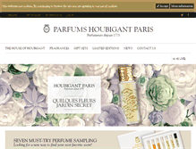 Tablet Screenshot of houbigant-parfum.com